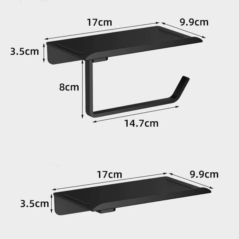 SMHXIANGQIANJIN Self Adhesive Toilet Paper Roll Holder