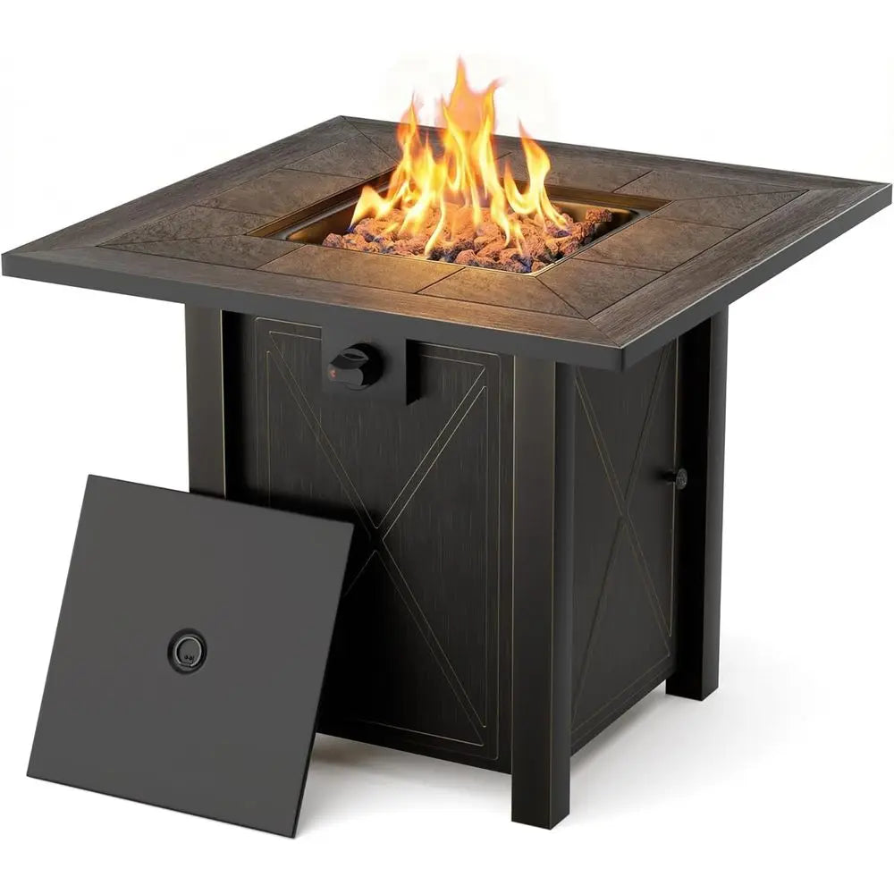 Premium Ceramic Tabletop Propane Fire Pit 50,000 BTU