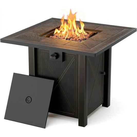 Premium Ceramic Tabletop Propane Fire Pit 50,000 BTU
