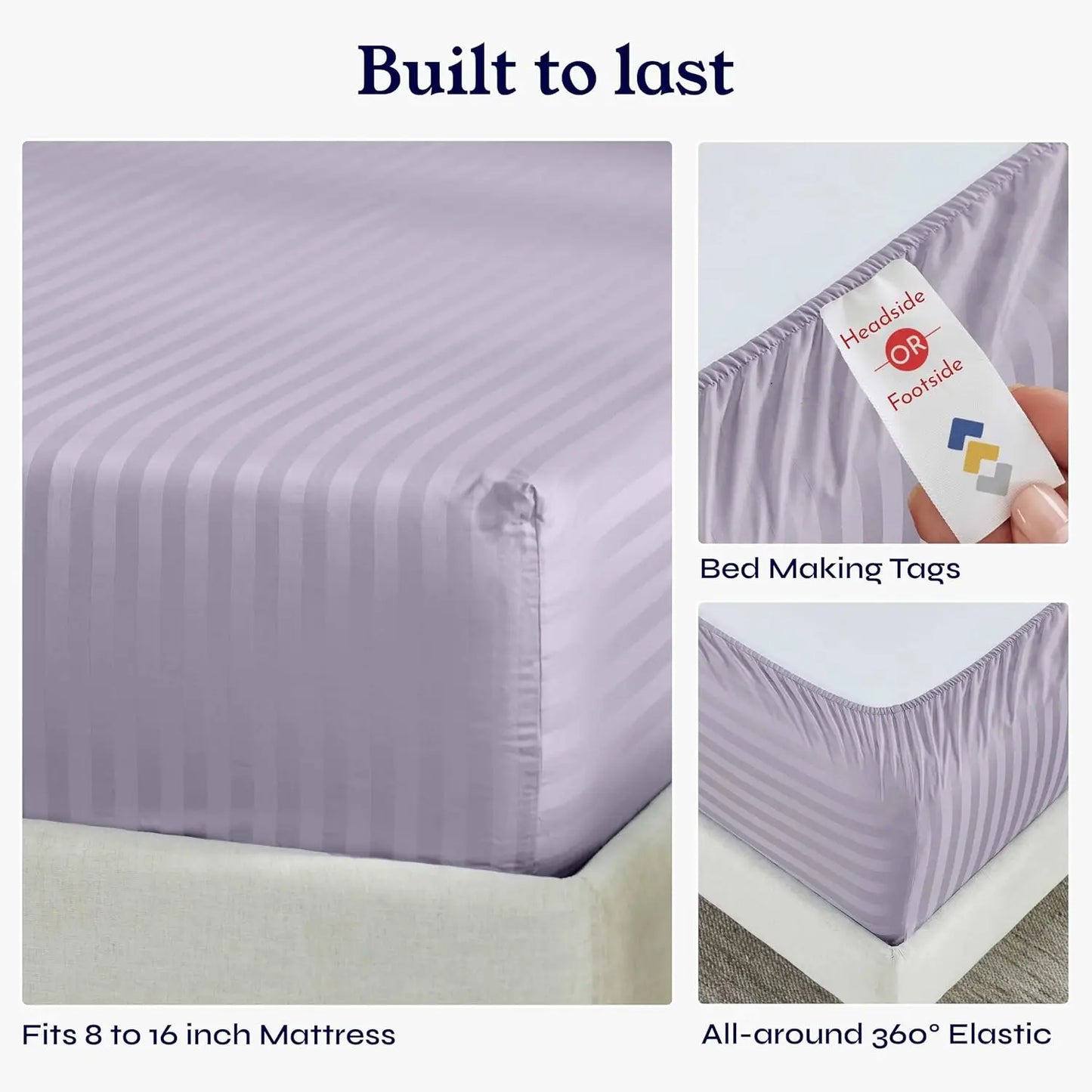 100 Percent Cotton Sheet Set With Deep Pocket Snug Elastic