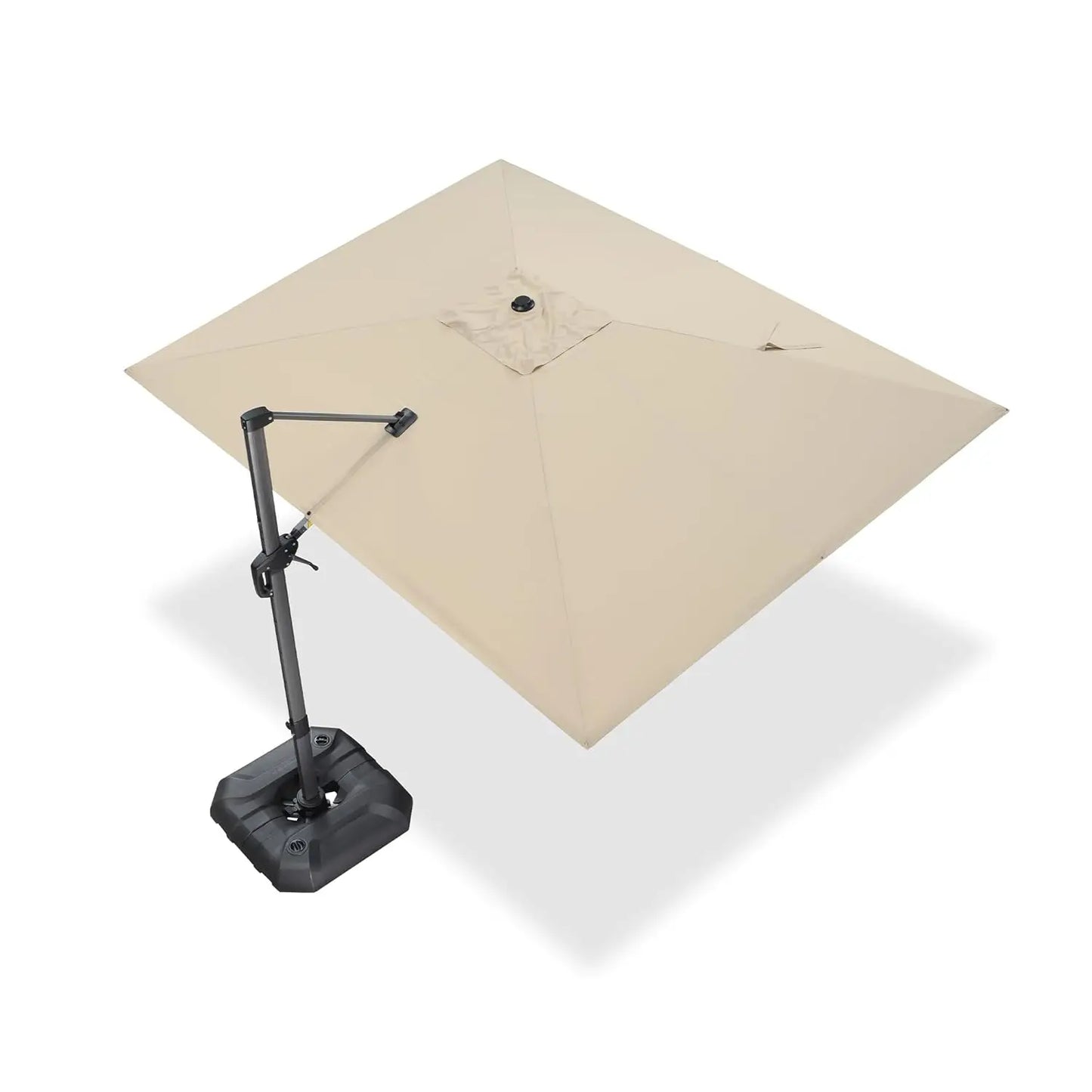 Aluminum Cantilever Patio Umbrella Rectangular Offset With 360 Degree Rotation