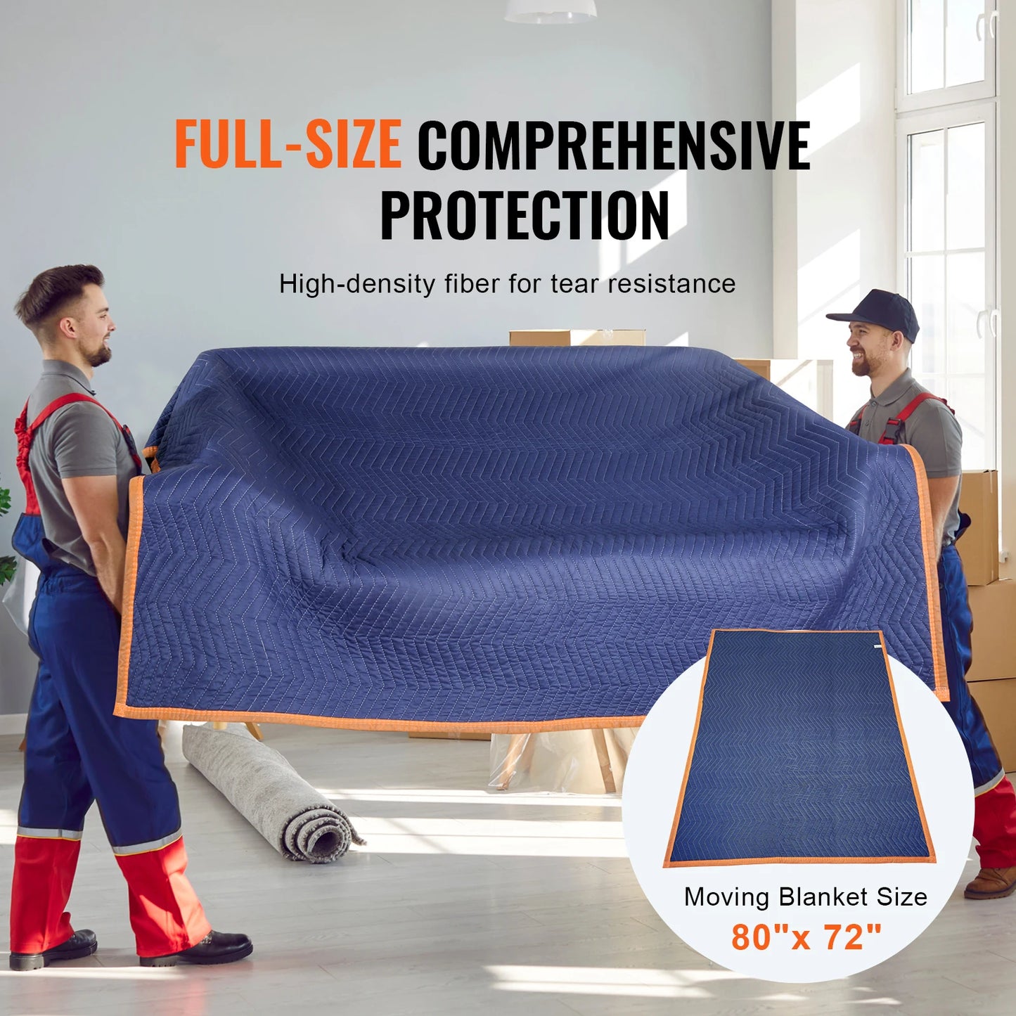 SucceBuy 12 Pack Heavy Duty Moving Blankets for Furniture