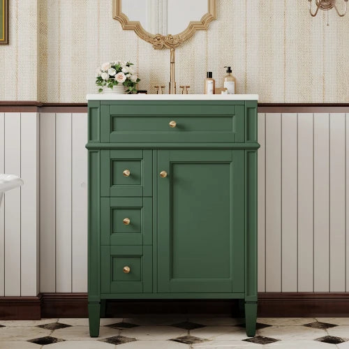 Modern Bathroom Vanity With Sink Freestanding Cabinet With Drawers