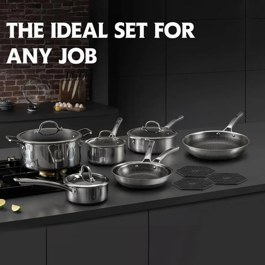 Snowclad Hybrid Stainless Steel Nonstick Cookware Collection