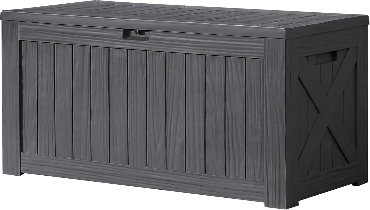 Devoko Resin Outdoor Deck Box Waterproof Storage Bench For Patio