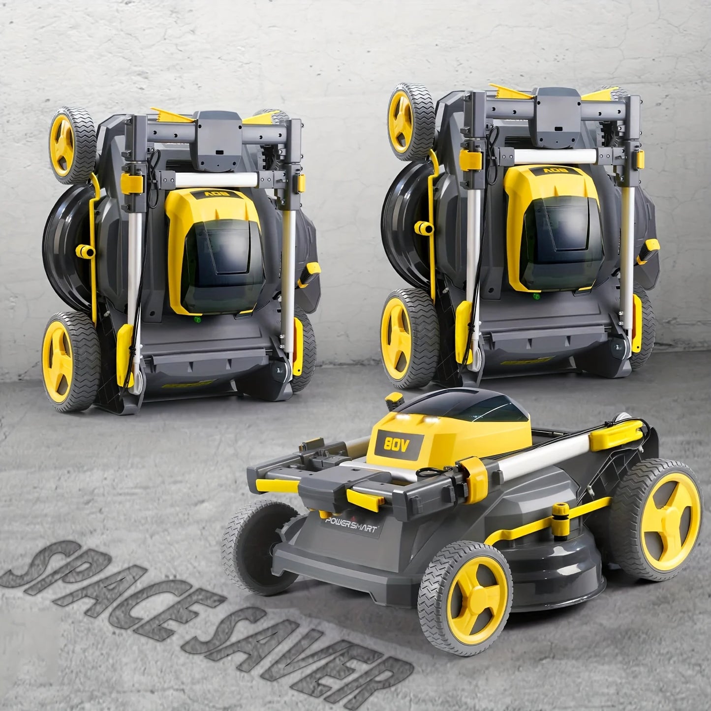 PowerSmart 80V Self-Propelled Cordless Lawn Mower With 6.0Ah Battery