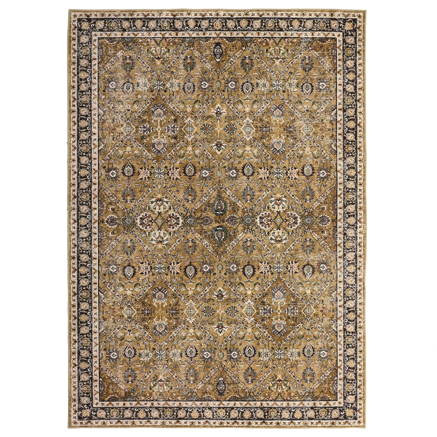 Moroccan Trellis Rug Non Slip Machine Washable Stain Resistant