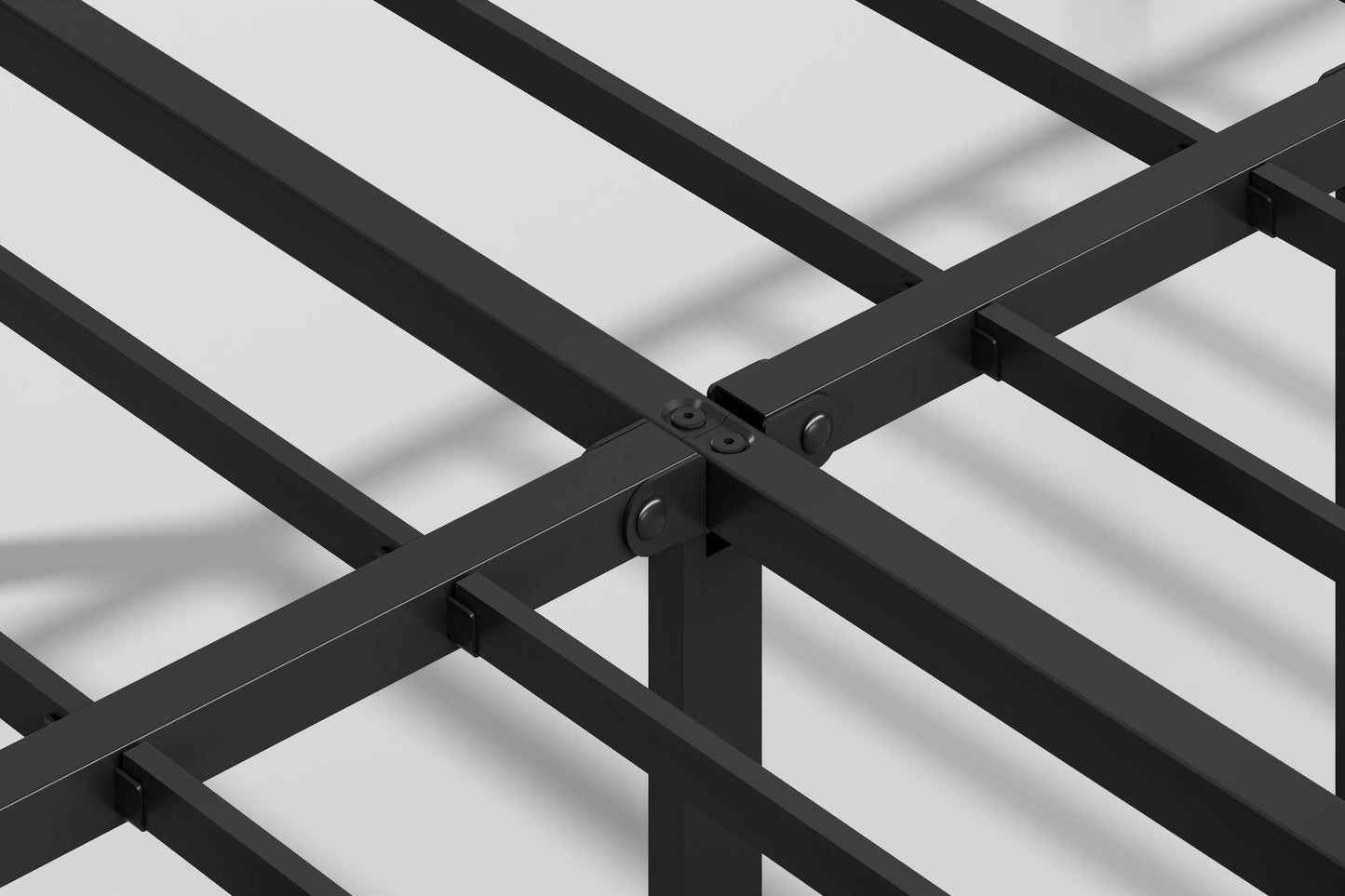 AROMUSTIME Platform Bed Frame Heavy Duty Metal Foundation Easy Assembly