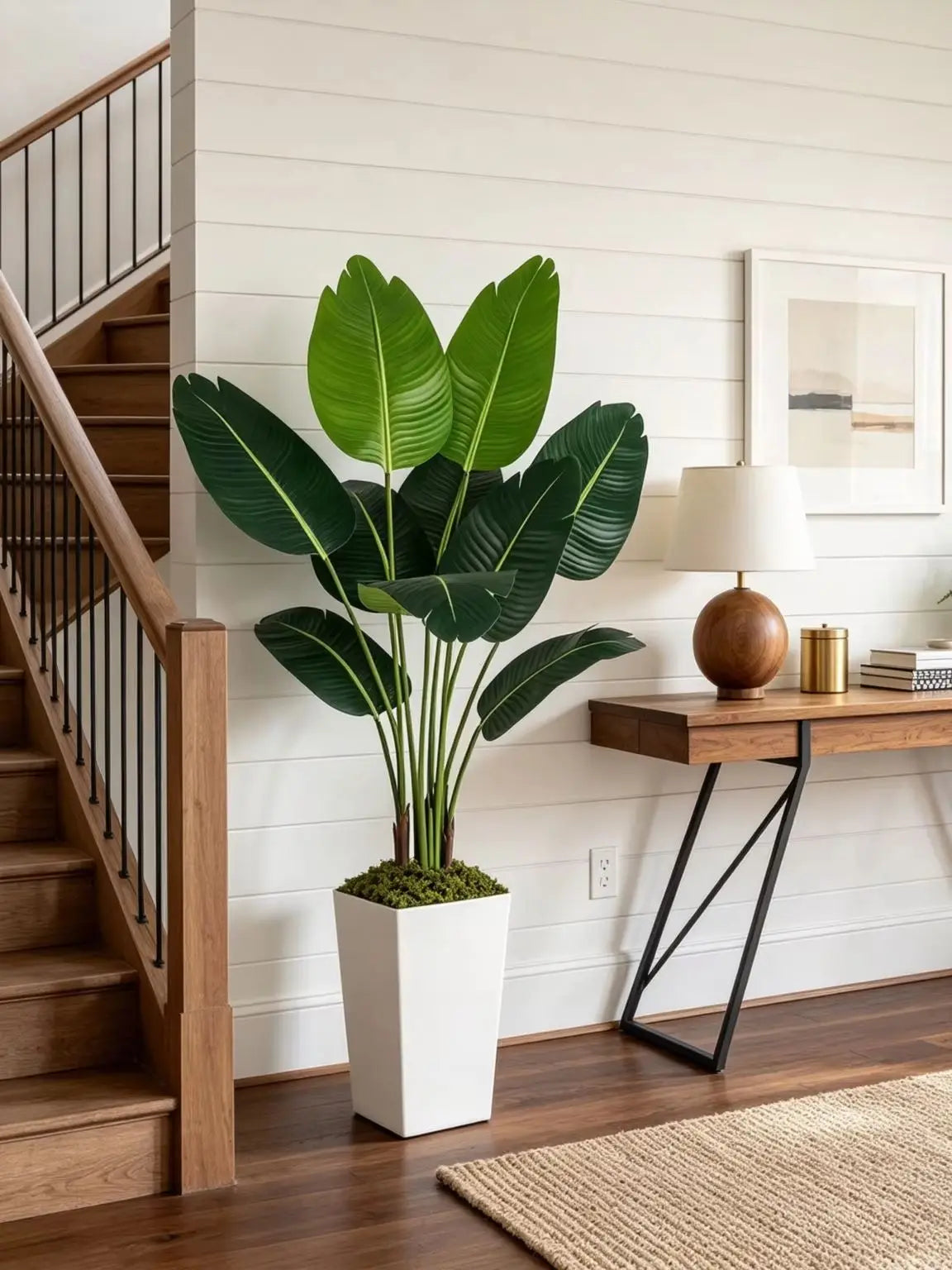 Olitree 125cm Bird Of Paradise Artificial Tree In Planter