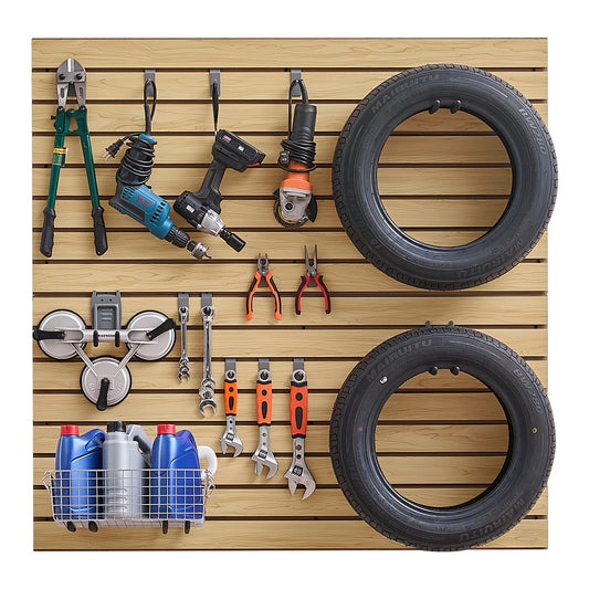 Easy Install Adjustable MDF Garage Slat Wall Paneling System