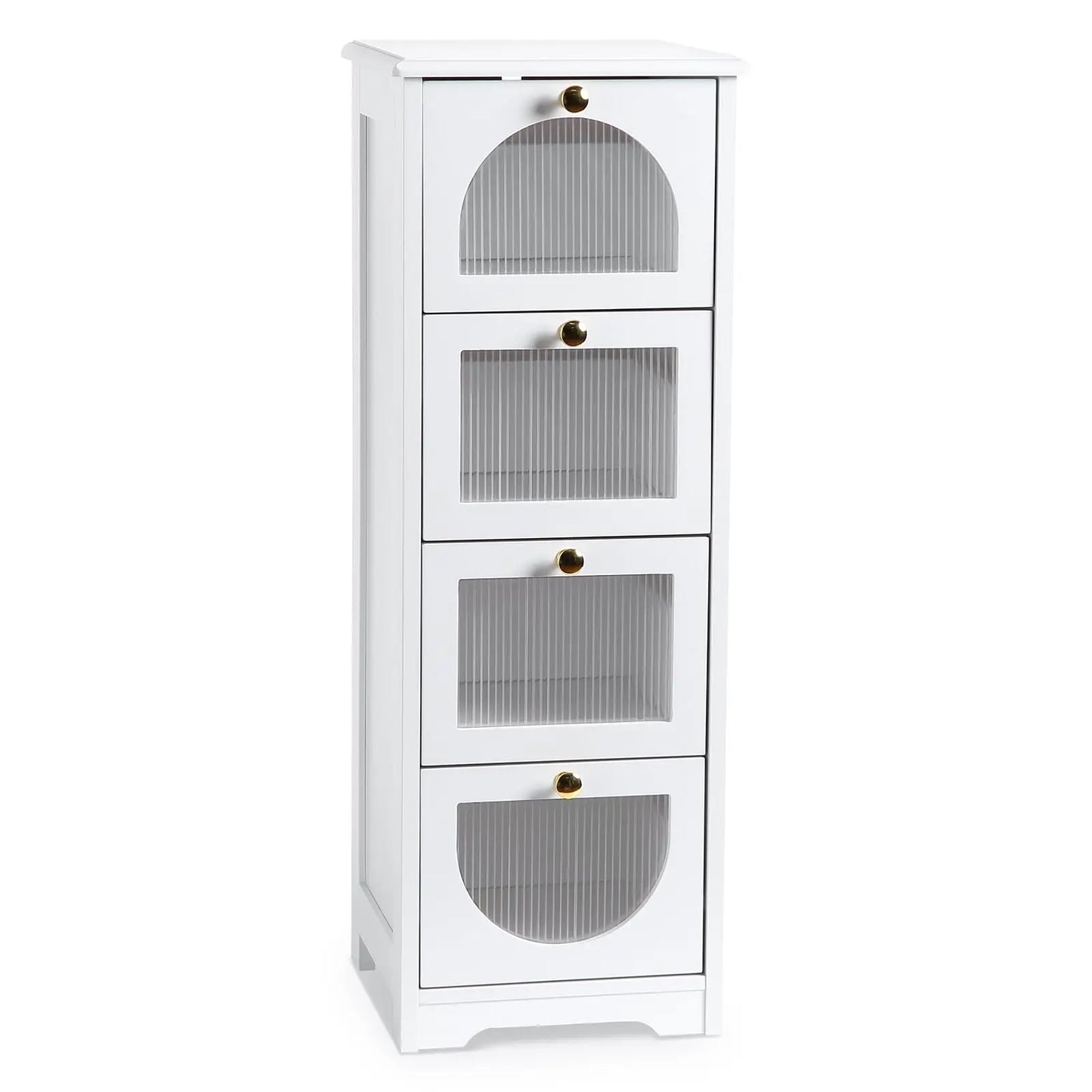 Studyset Freestanding Bathroom Floor Cabinet With 4 Drawers Storage