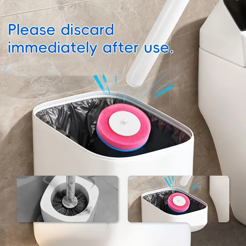 Joybos Wall Mounted Toilet Brush Set With 28 Replaceable Heads