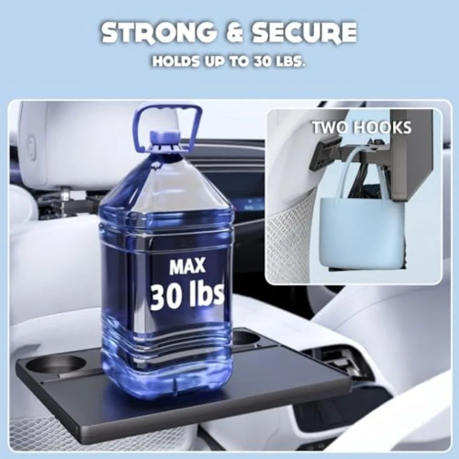 Car Back Seat Tray Table For Rear Passengers Foldable Multifunction