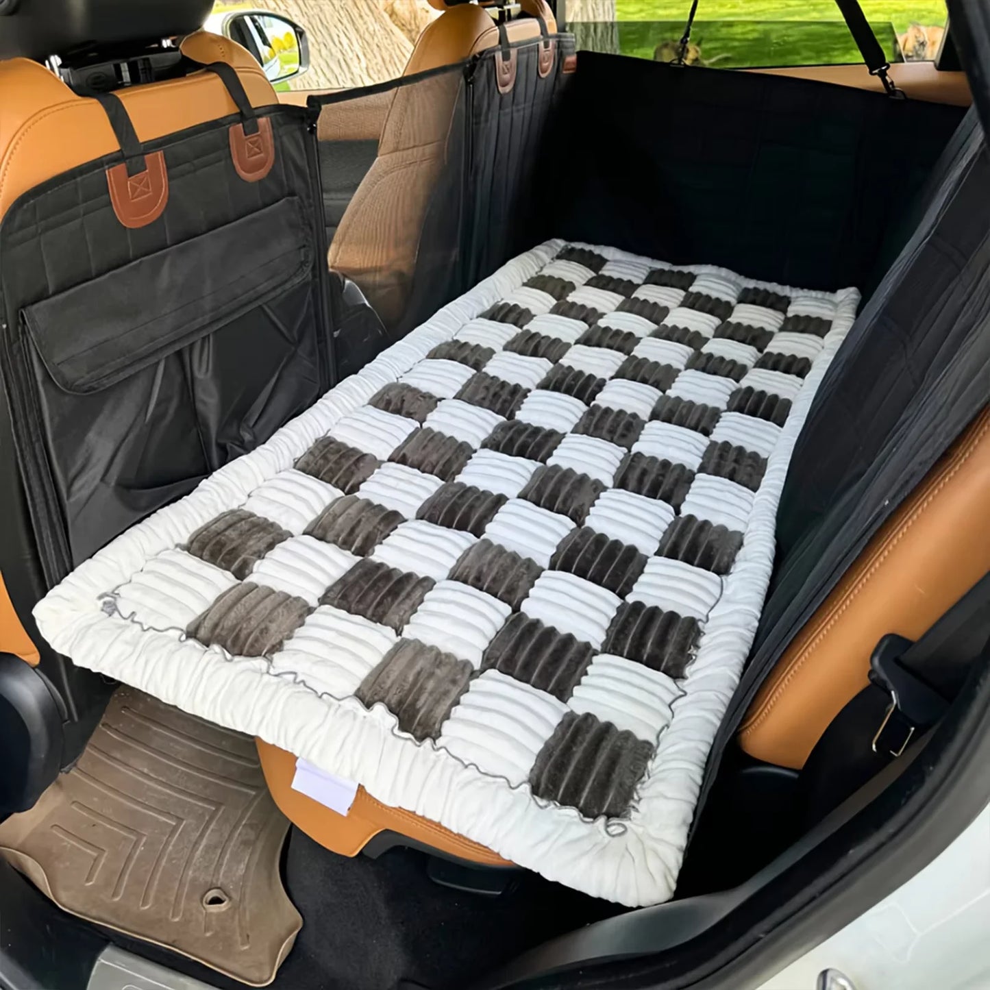 Waterproof Coral Fleece Dog Bed Car Seat Cover Protector