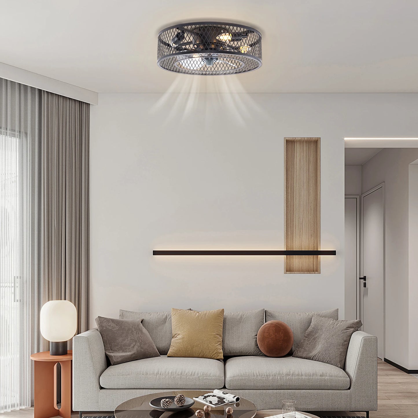 Fan Pendant Light With E27 Socket 4 Pack Ceiling Fixture