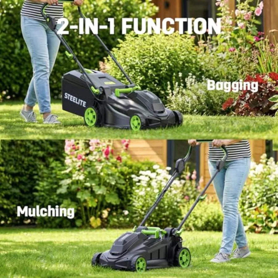 SHXI 40V Brushless Electric Mower And Leaf Blower Combo