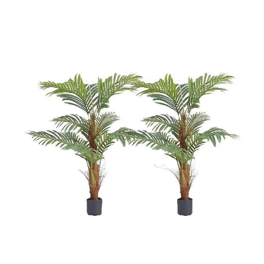 SucceBuy Artificial Palm Tree Faux Plant Low Maintenance Indoor