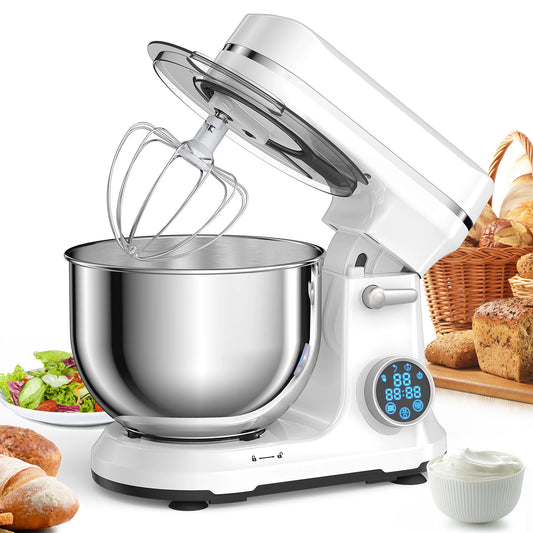 Biolomix 1200W Stand Mixer 11 Speed DC Motor Dough Hook