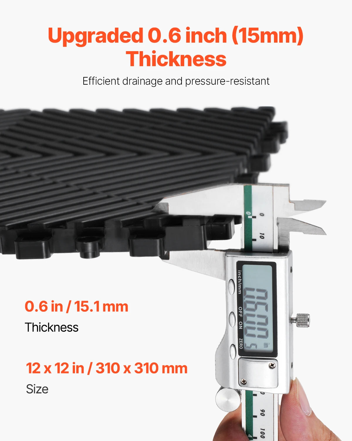 Interlocking Drainage Mat For Floor And Shower Non-Slip PVC