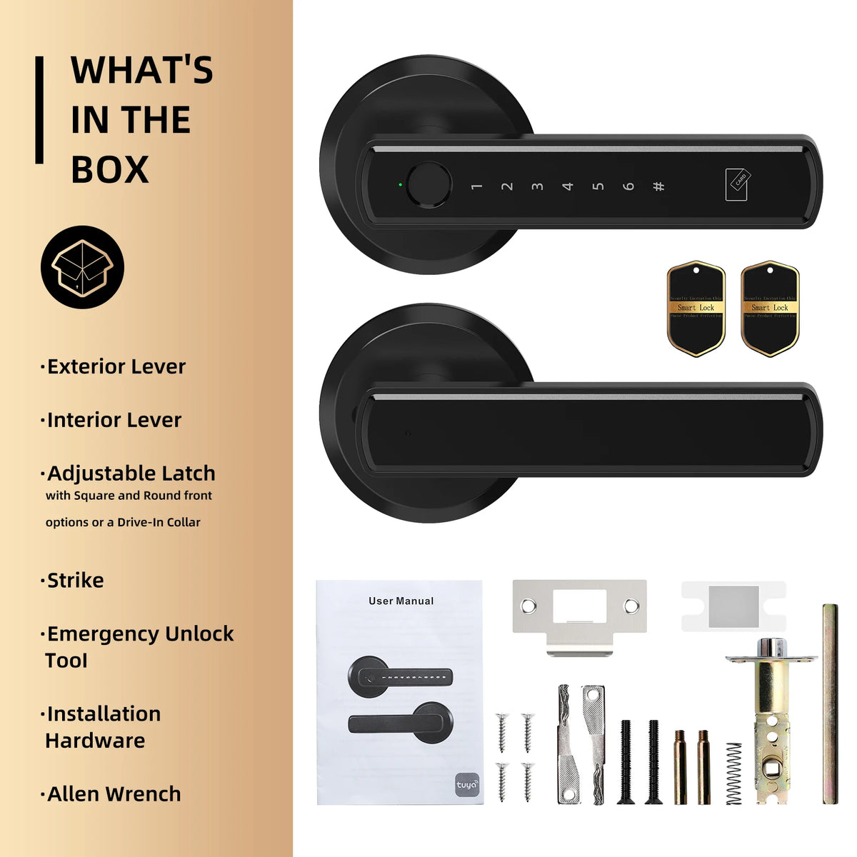 Viladepot Smart Fingerprint Door Lock With Bluetooth App Control