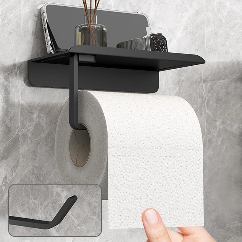 SMHXIANGQIANJIN Self Adhesive Toilet Paper Roll Holder