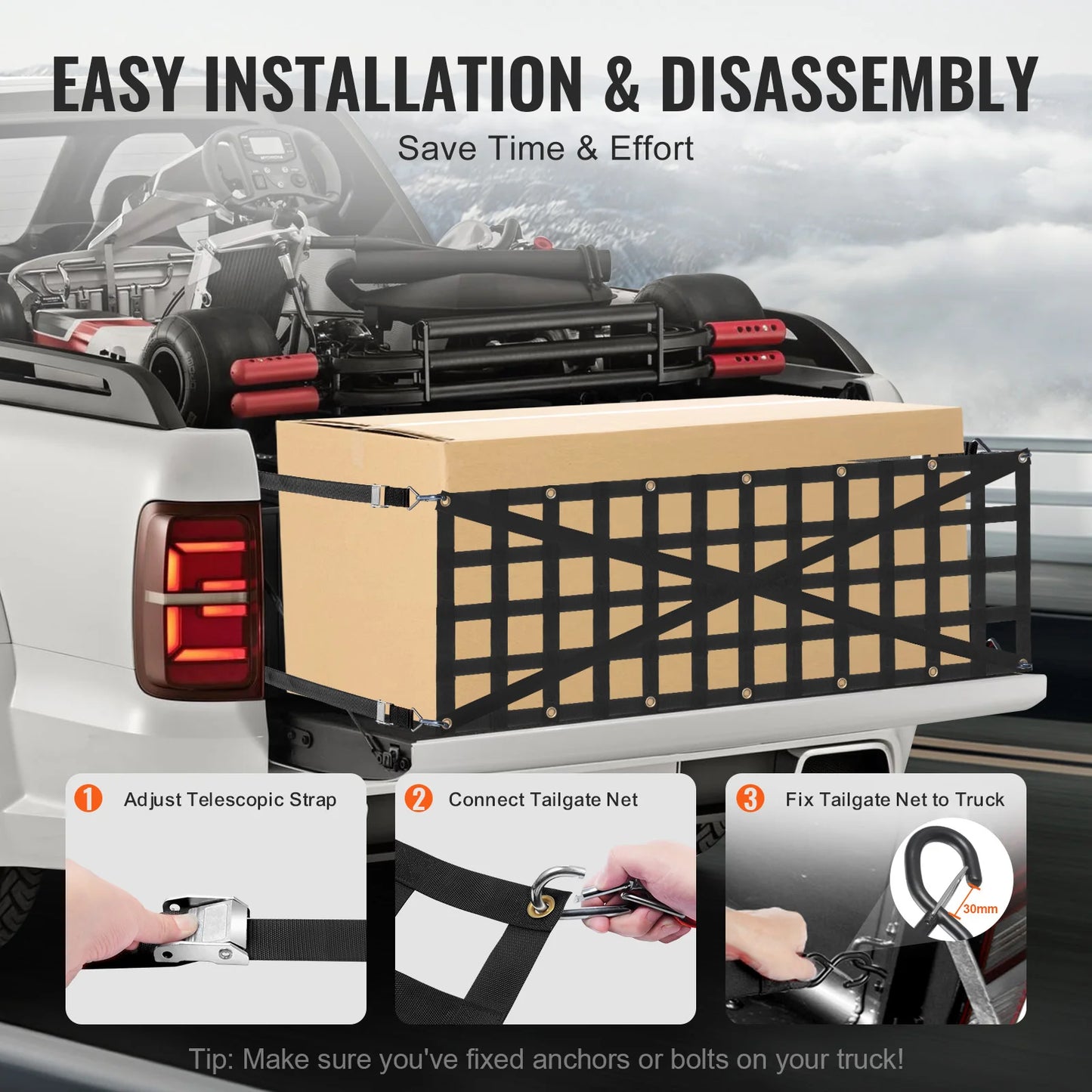 SucceBuy Universal Car Rear Trunk Cargo Storage Organizer