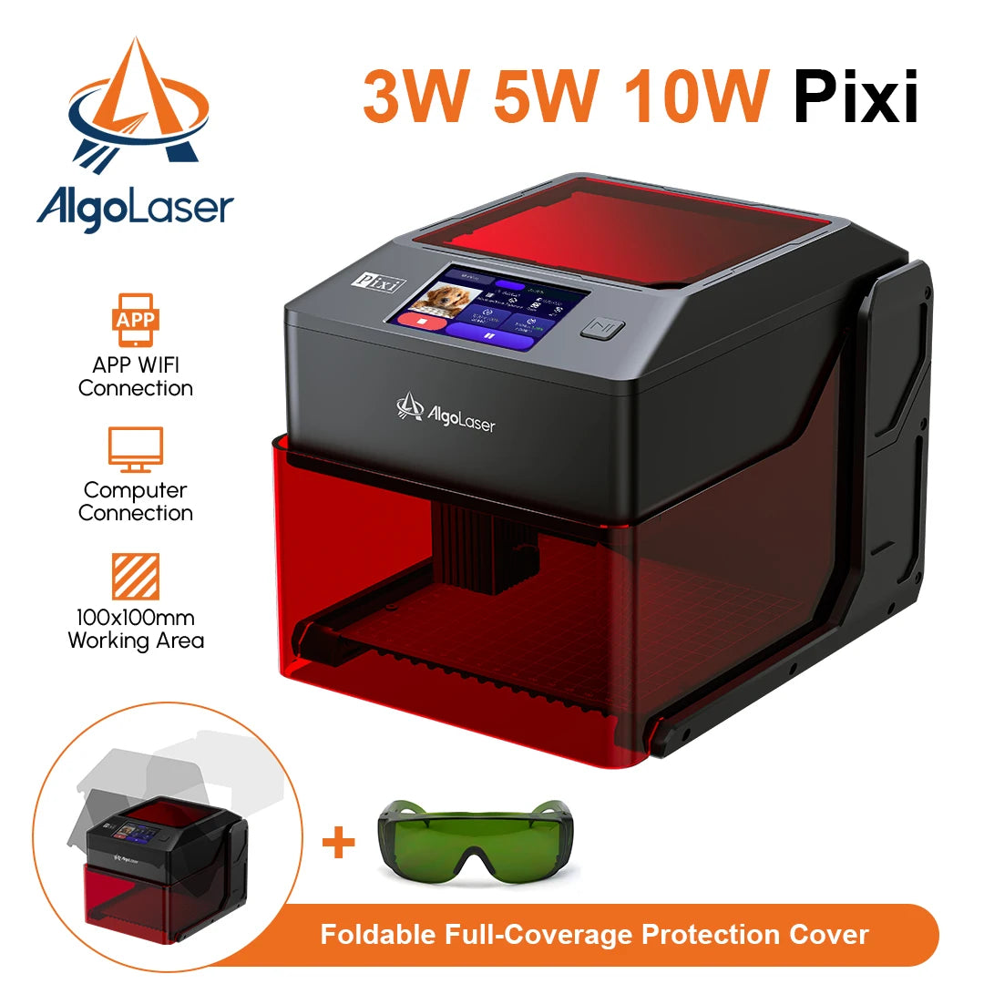 AlgoLaser PIXI Laser Engraver Portable 3W 5W 10W Power