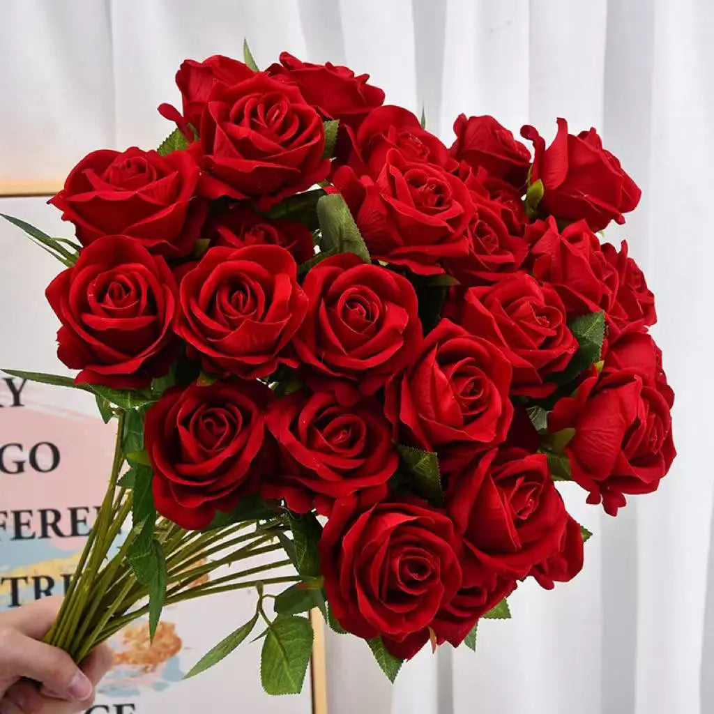 Artificial Roses Realistic Flowers For Wedding And Home Decor
