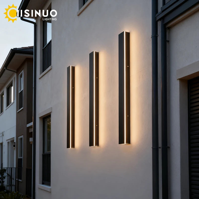 IISINUO Outdoor Porch Wall Light Dimmable Triac IP67 Stainless Steel