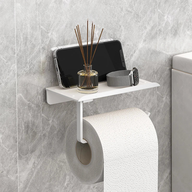 SMHXIANGQIANJIN Self Adhesive Toilet Paper Roll Holder