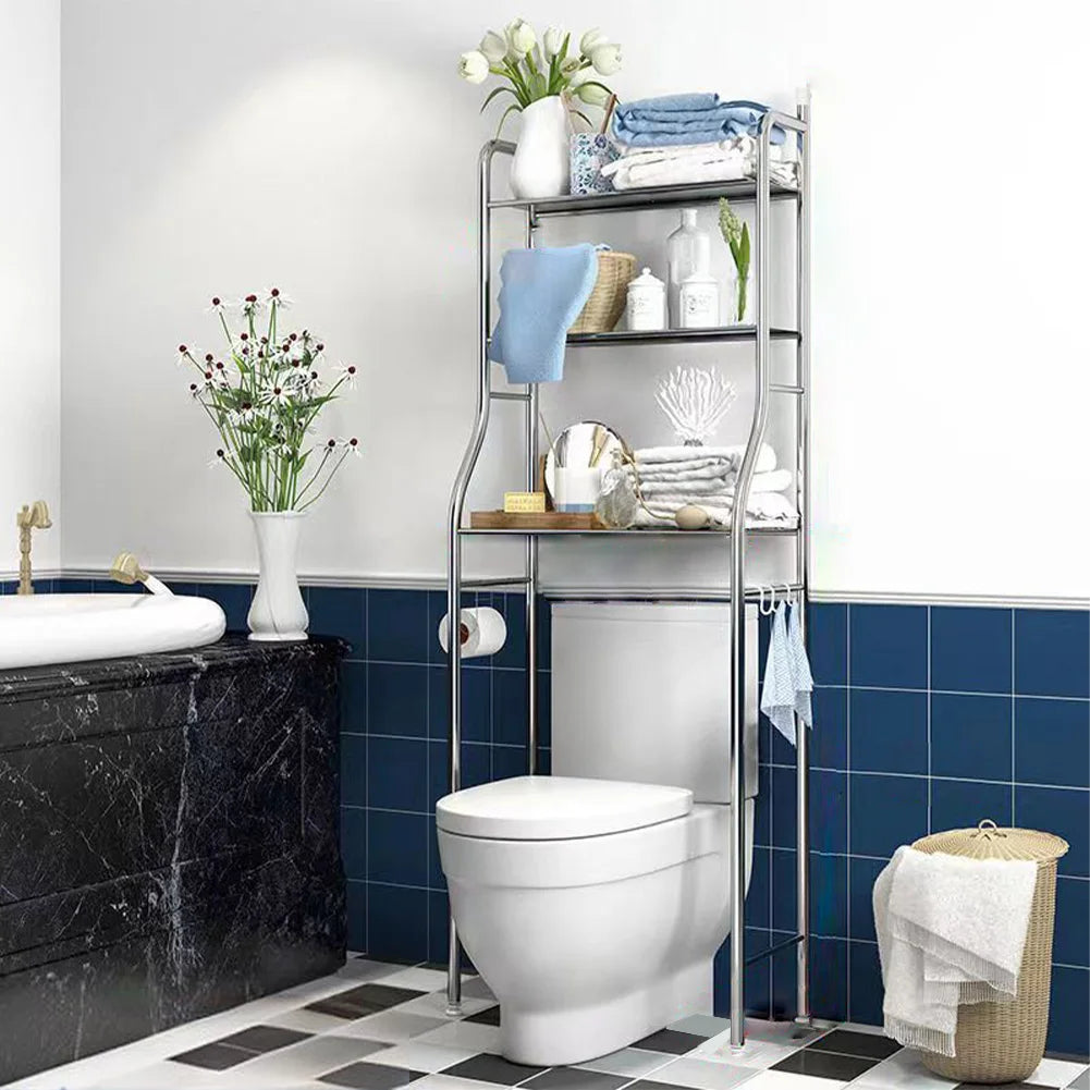 HiMISS Freestanding Over Toilet Storage Shelf Bathroom Organizer Rack