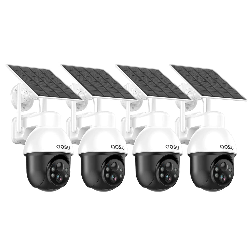 AOSU 3MP PTZ Solar Security Camera With AI Detection