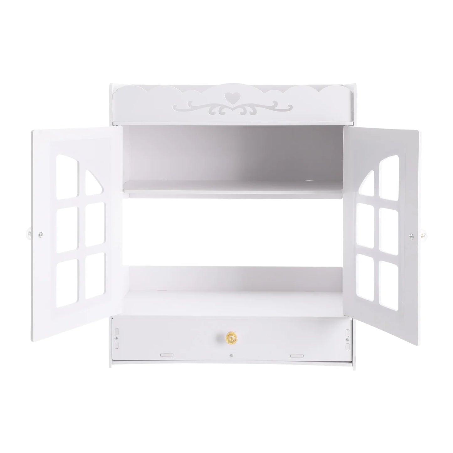 Wall Mounted Bathroom Organizer Four Tier Shelf For Toiletries