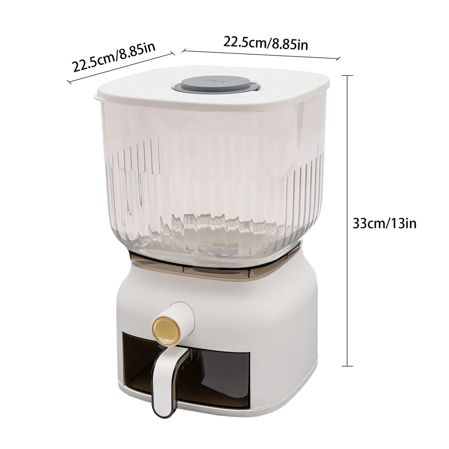 Rice Dispenser Grain Storage Container Kitchen Organizer