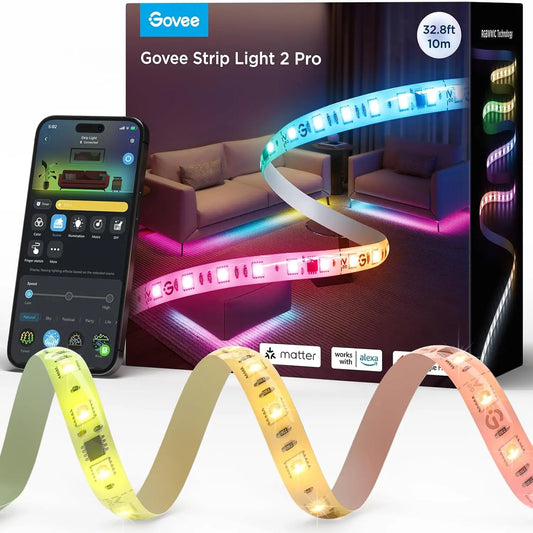Smart WiFi LED Strip Lights Matter Alexa and Google Assistant