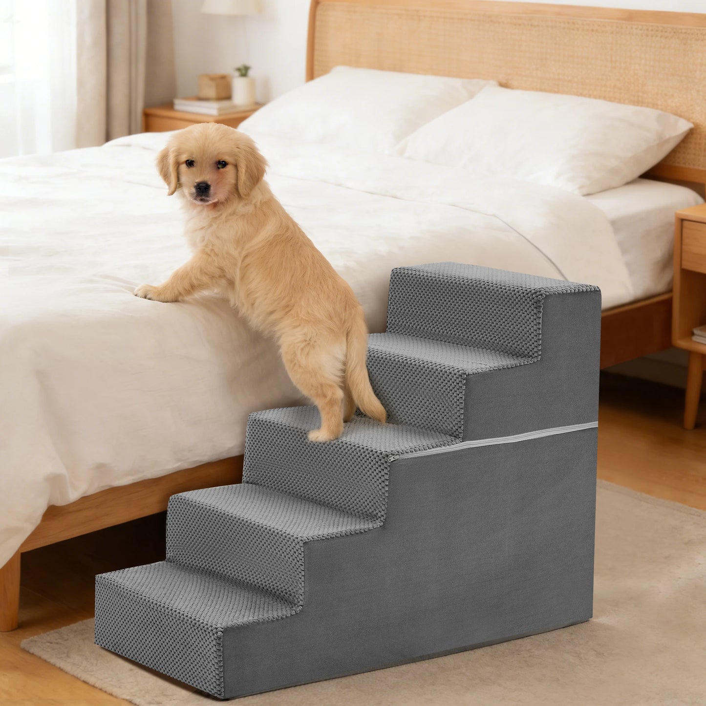 Slip Resistant Foam Dog Stairs And Ramp For Indoor Animals