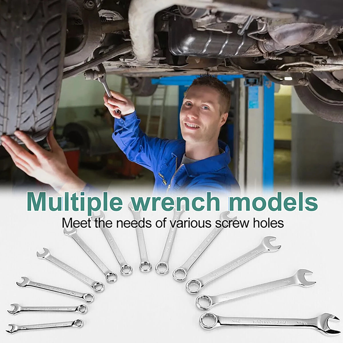 Automotive Socket Wrench Tool Kit with Portable Storage Case