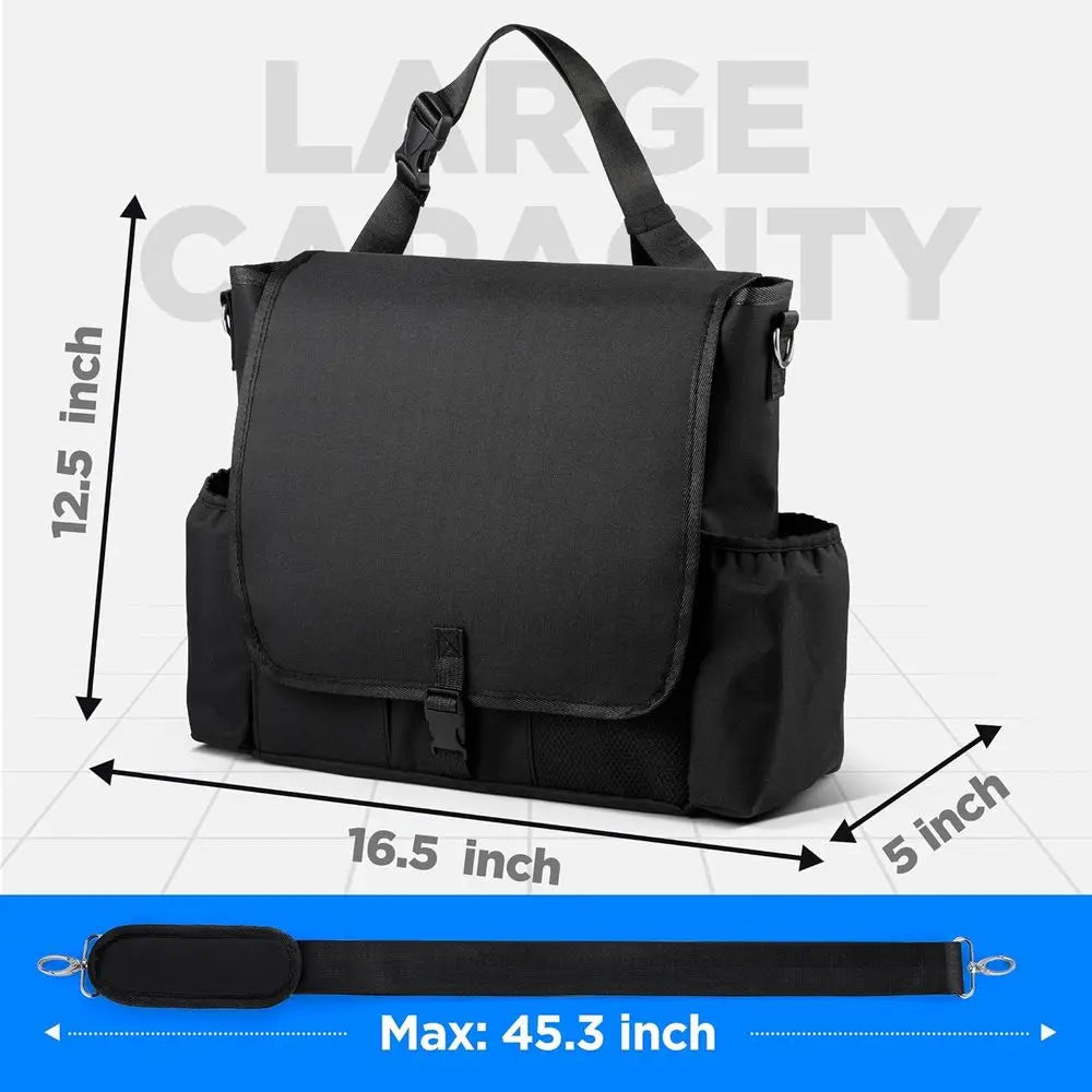 Car Seat Back Organizer With Laptop And Tablet Storage Pockets