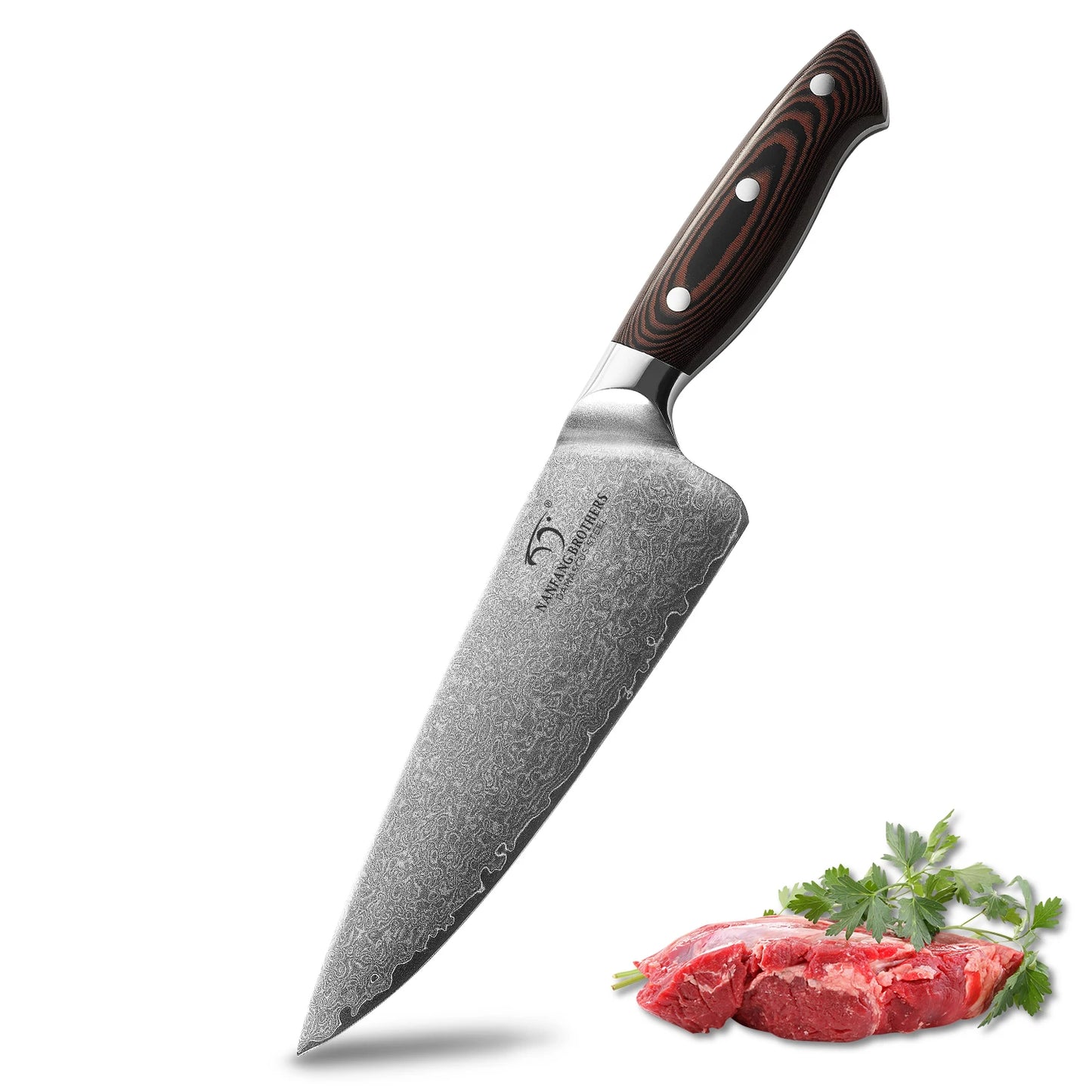 Katisun Damascus Chef Knife VG10 With Micarta Handle