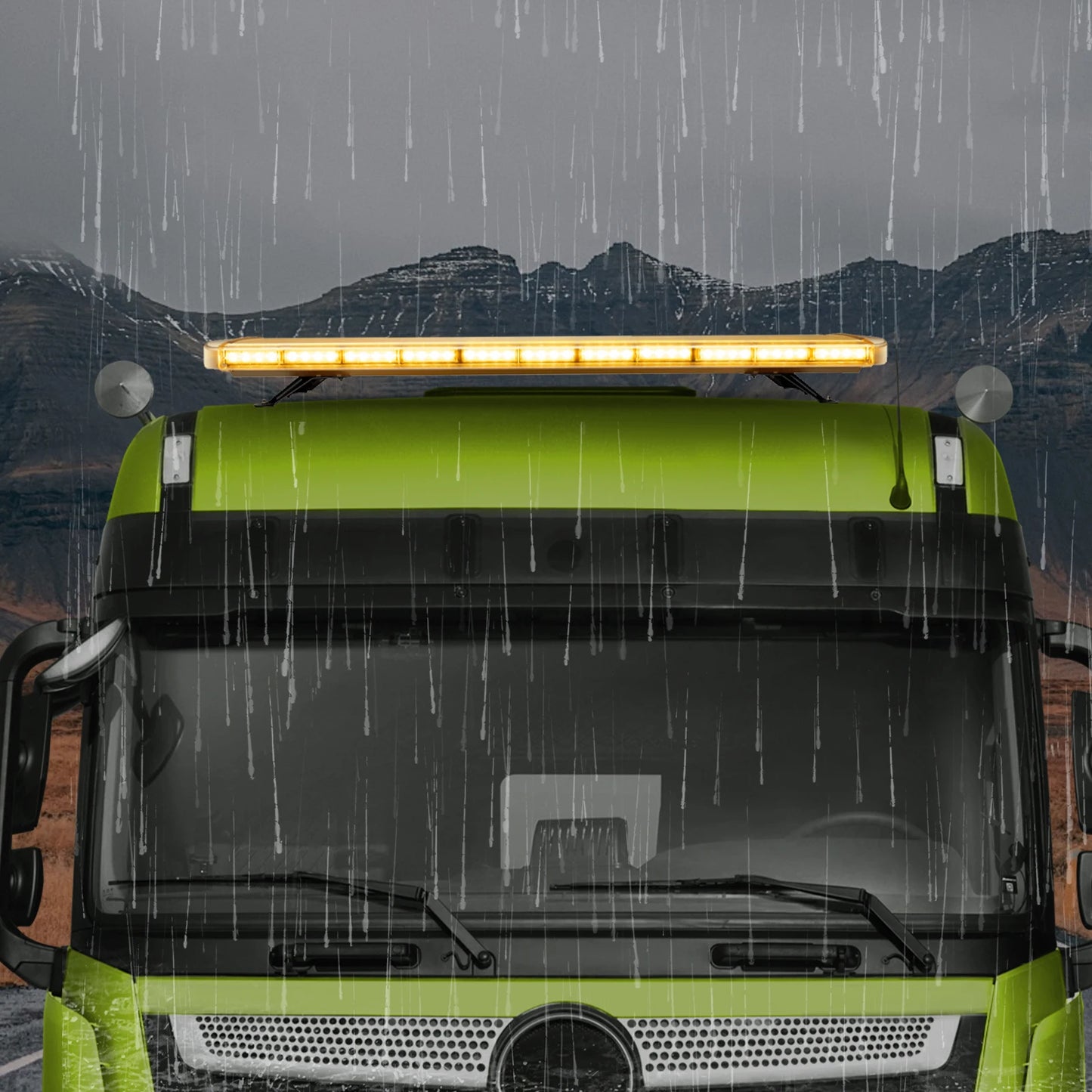 360 Degree Safety Strobe Light Bar With 16 Flash Modes And Remote IP65 Waterproof