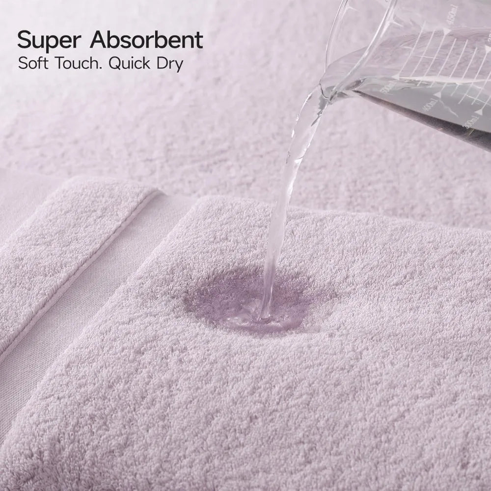 100 Percent Cotton Bath Towels Quick Dry Ultra Soft Absorbent