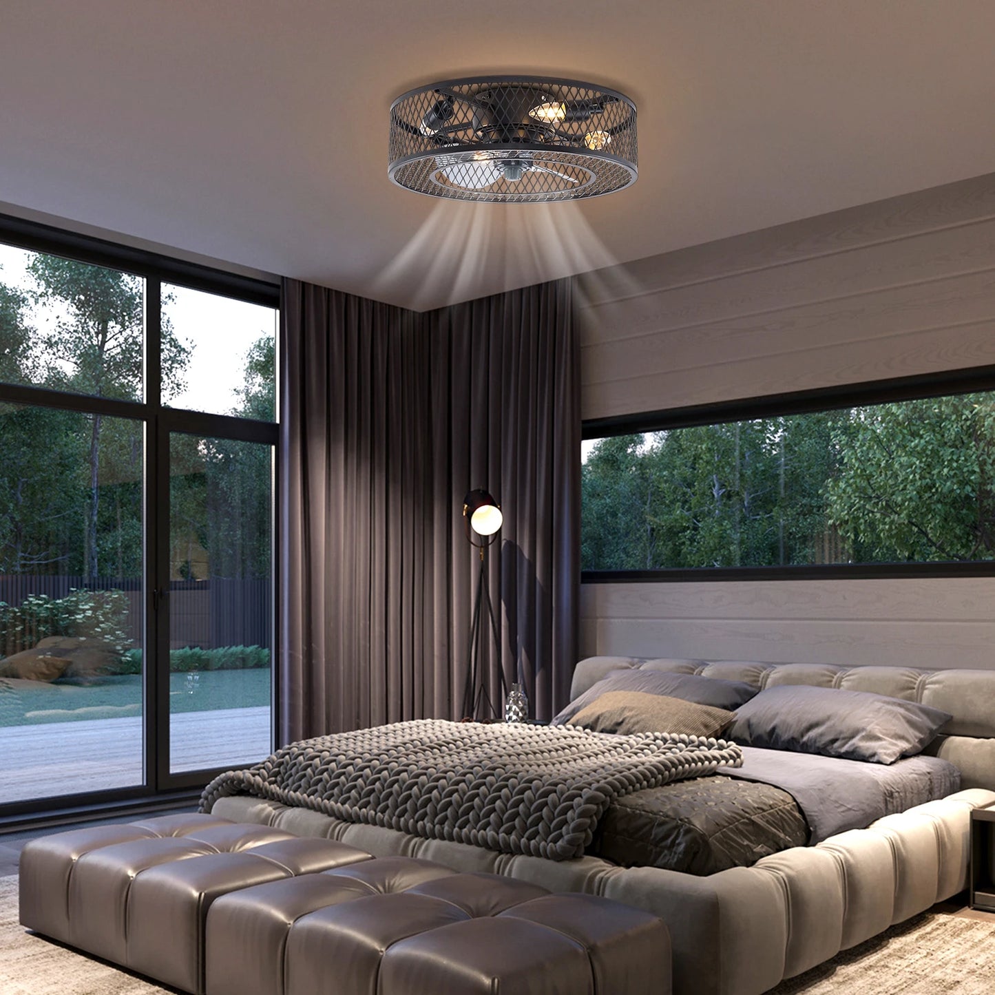 Fan Pendant Light With E27 Socket 4 Pack Ceiling Fixture