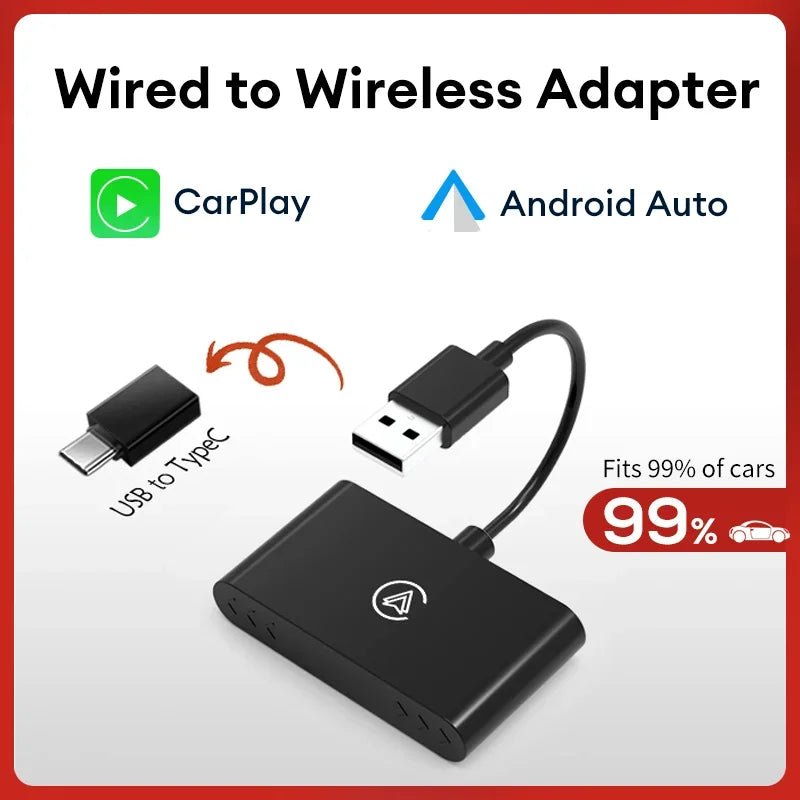 XUDA 2in1 Wireless CarPlay And Android Auto Adapter