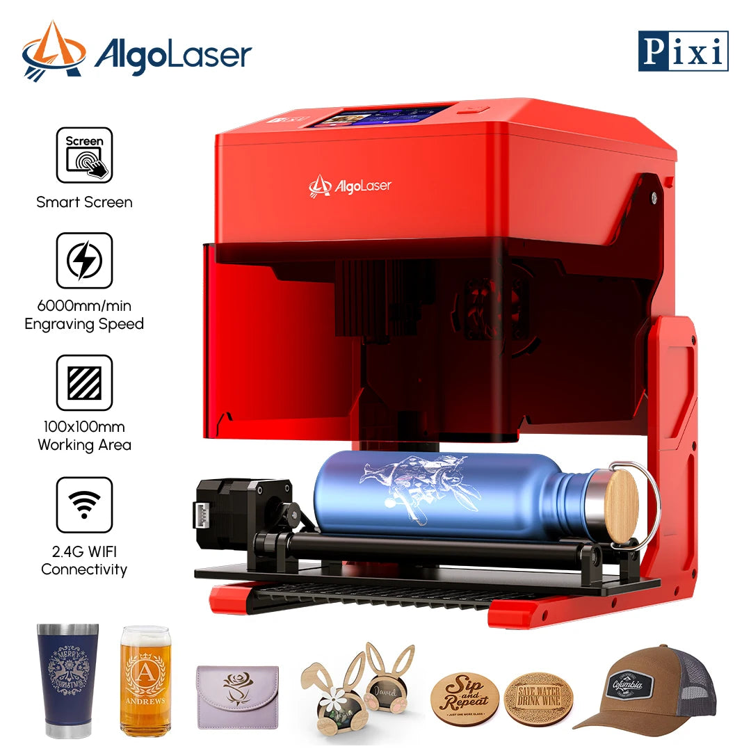 AlgoLaser PIXI Laser Engraver Portable 3W 5W 10W Power