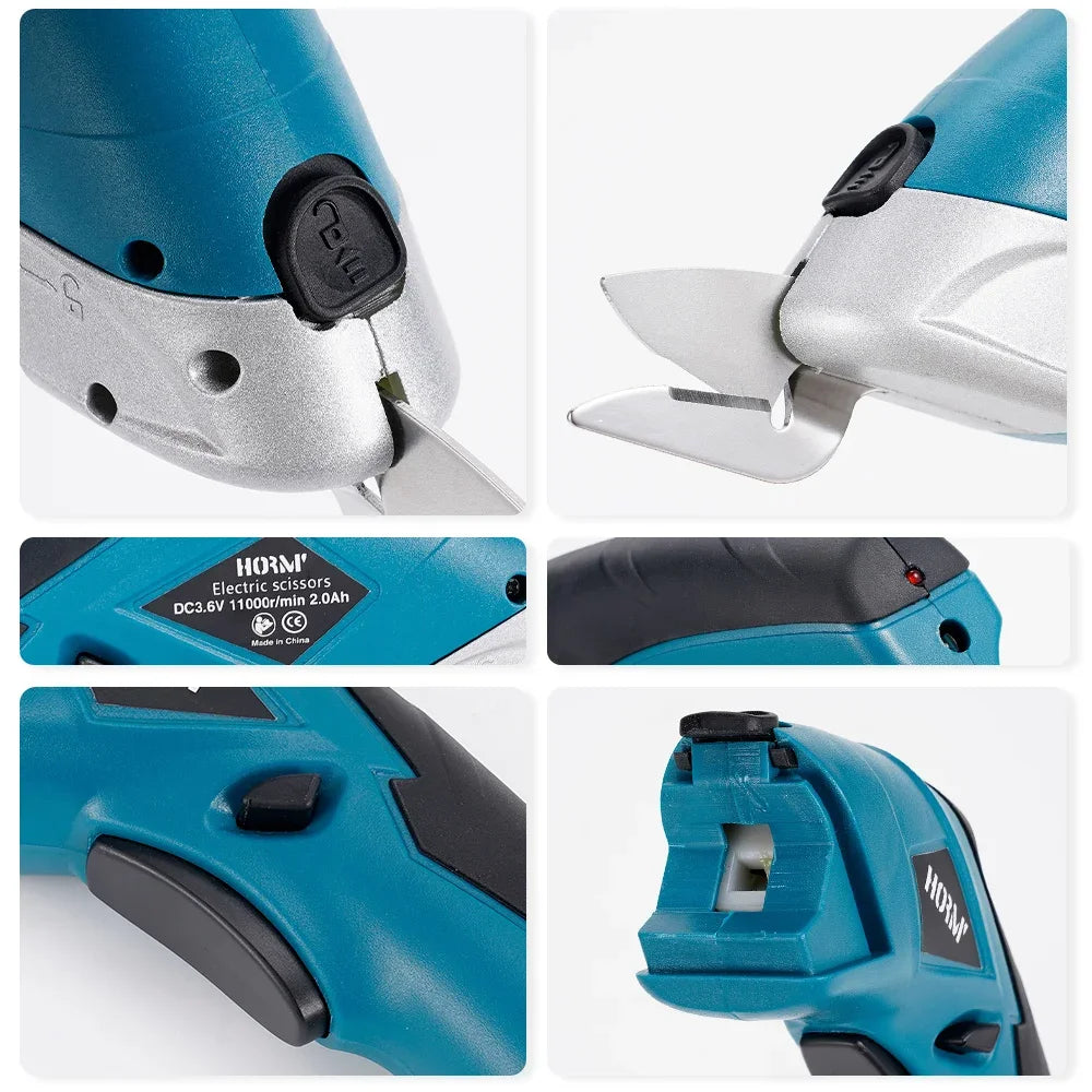 USB Rechargeable Electric Scissors 3.6V Cutting Tool