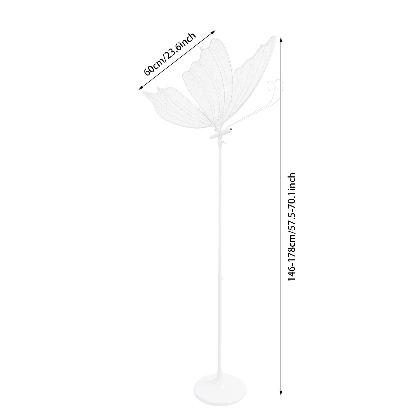 Romantic Butterfly Floor Lamp Set 48W LED Decoration Lights