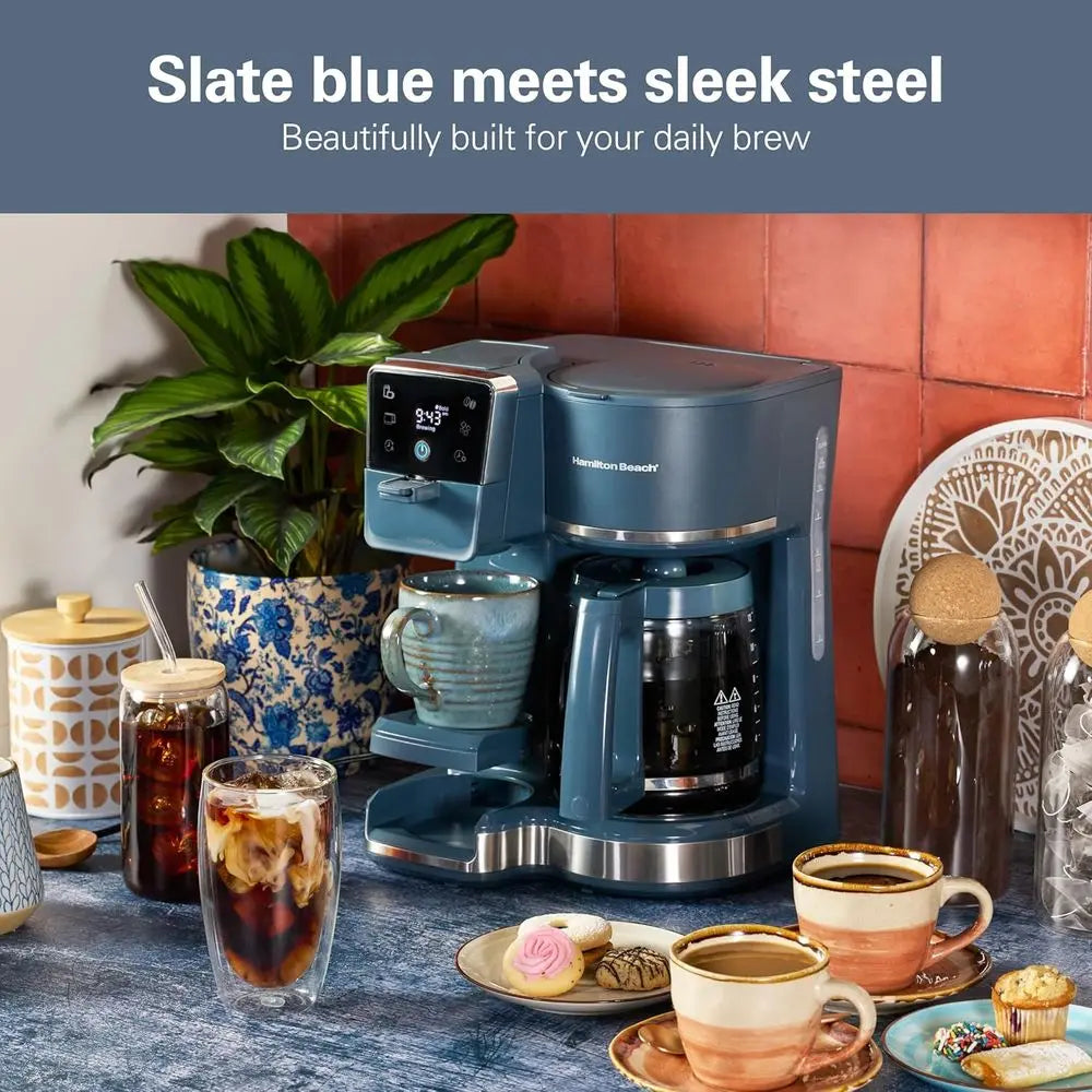 Stainless Steel Dual Brew Coffee Maker With Programmable Controls