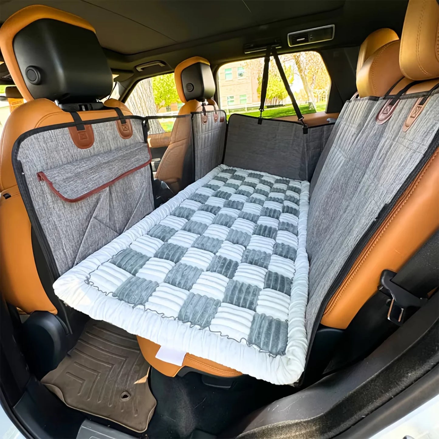Waterproof Coral Fleece Dog Bed Car Seat Cover Protector