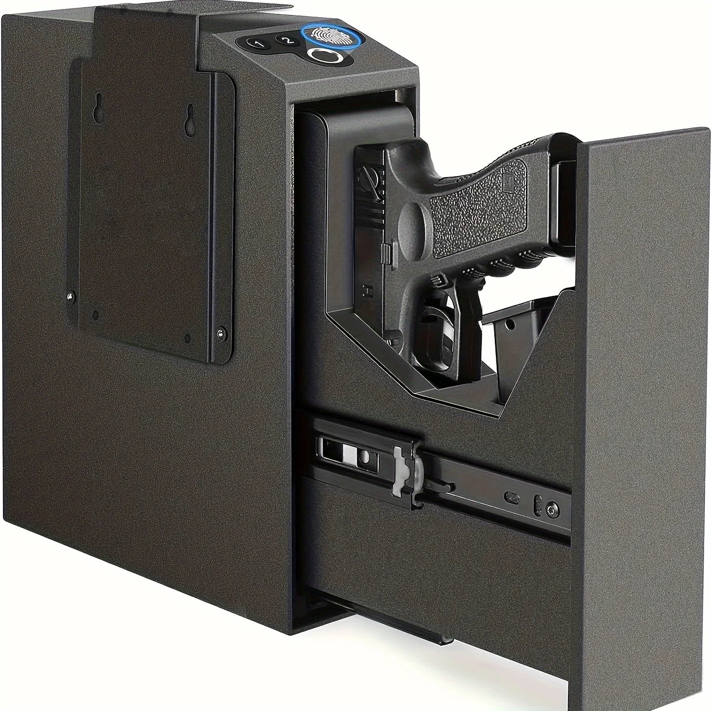Biometric Gun Safe With Auto Sliding Door And Fingerprint Access