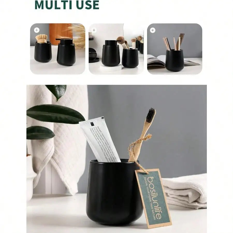 Soap And Holder Set Ceramic Bath Accessories For Bathroom
